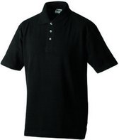 James and Nicholson Heren Medium Pique Polo (Zwart)