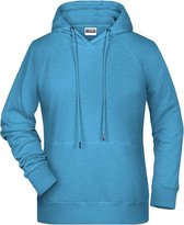 James and Nicholson Dames/dames Raglan Sleeved Hoodie (Gletsjer Melange)