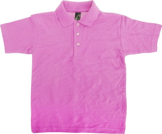 SOLS Kinder Unisex Zomer II Pique Polo Shirt (Roze)