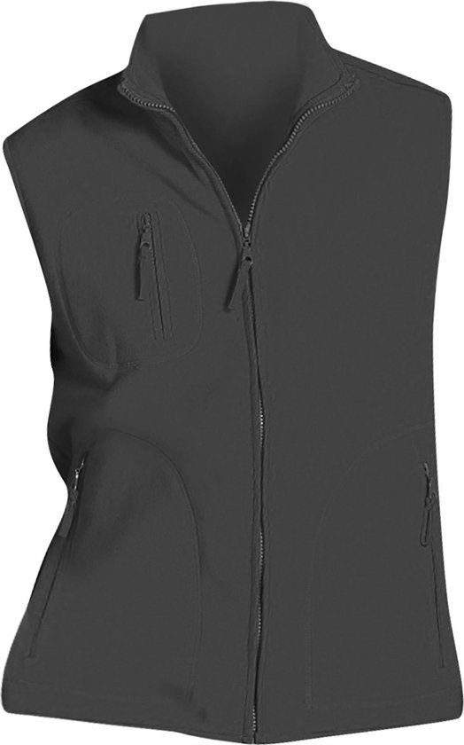 SOLS Noorwegen Unisex Anti-Pill Fleece Bodywarmer / Gilet (Houtskool)