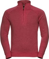 Russell Heren HD 1/4 Ritssweatshirt (Rode mergel)