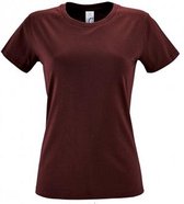 SOLS Dames/dames Regent T-Shirt met korte mouwen (Bourgondië)