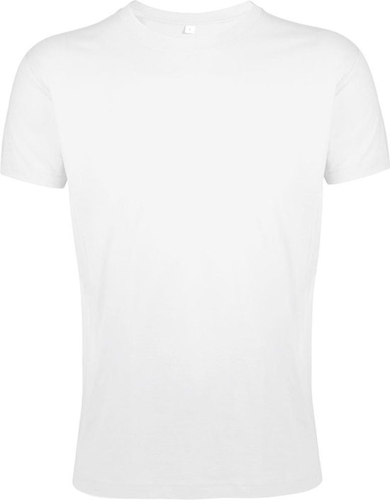 SOLS T-shirt à manches courtes Regent Slim Fit pour hommes (Wit)