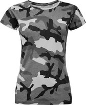 SOLS Dames/dames Camo T-Shirt met korte mouwen (Grijze Camo)