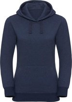 Russell Dames Authentieke Melange Hoodie (Indigo Melange)