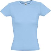 SOLS Dames/dames Miss Korte Mouwen T-Shirt (Hemelsblauw)