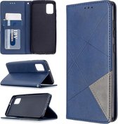 Geometric Book Case - Samsung Galaxy A31 Hoesje - Blauw