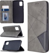 Geometric Book Case - Samsung Galaxy A31 Hoesje - Grijs