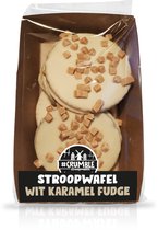 #Crumble Stroopwafel wit karamel fudge - 4 stuks