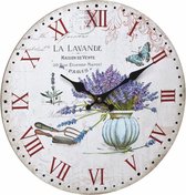 TFA Vintage La Lavande 33.7 cm klok