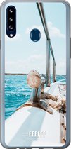 Samsung Galaxy A20s Hoesje Transparant TPU Case - Sailing #ffffff