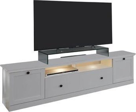litteken binding vlotter Brax TV-meubel 2 deuren, 1 plank en 1 klep, wit. | bol.com