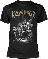 Kampfar Heren Tshirt -S- Death Zwart