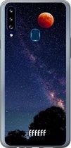 Samsung Galaxy A20s Hoesje Transparant TPU Case - Full Moon #ffffff
