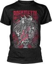 Babymetal Heren Tshirt -L- Rosewolf Zwart