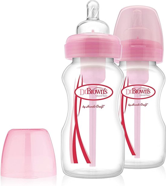 Ziek persoon regisseur Trouw Dr. Brown's - Standaardfles 120 ml roze duopack Options Bottle | bol.com