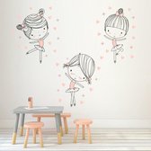 Muursticker | Ballet | Danseressen | Wanddecoratie | Muurdecoratie | Slaapkamer | Kinderkamer | Babykamer | Jongen | Meisje | Decoratie Sticker |