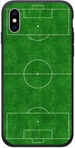 Voetbalveld hoesje iPhone X / Xs softcase