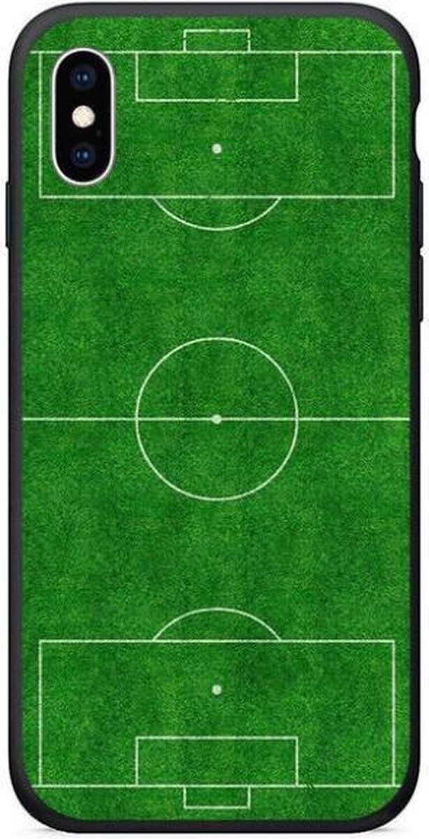 Voetbalveld hoesje iPhone X / Xs softcase