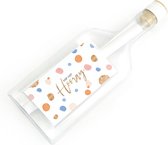 LocoMix - Wenskaarten - Flessenpost - Fles - Cadeau - Sparkling Bubbles