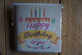 Diamond painting kaart - Happy birthday to you