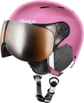 SINNER Typhoon Visor Skihelm - Roze - Unisex - Maat 57 (M)