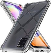 ANTISHOCHK Bumper Geschikt voor Samsung Galaxy A31 transparant Anti Shock TPU CASE EXTRA STEVIGE HOEKEN