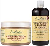 Shea moisture Jamaican black castor oil shampoo and jbco mask combo deal.