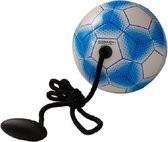 Icoach Mini Trainingvoetbal 3.0 - aan koord - wit/blue/blauw