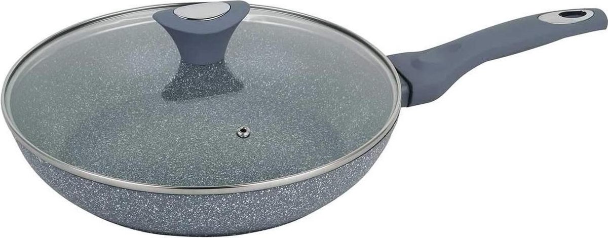 Klausberg 7317 - koekenpan met deksel - Ø26 cm - Marmer coating - Alle warmtebronnen
