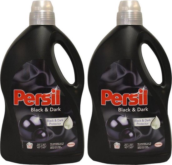 Persil - Vloeibaar Wasmiddel - Black & Dark - Zwarte en donkere was - 2 x 3 L (100) Wasbeurten - Voordeelverpakking