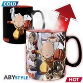 One Punch Man - Mug thermo-réactif Heroes 460ml