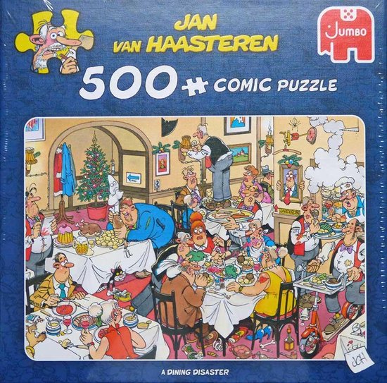 Demonteer schoorsteen Kip Jan van Haasteren A Dining Disaster puzzel - 500 stukjes | bol.com