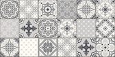 Spatwand met print - Portugese Tegels - Achterwand voor Keuken & Badkamer - DW3302 - 200x50cm