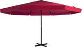 vidaXL Tuinparasol met aluminium paal 500 cm bordeauxrood