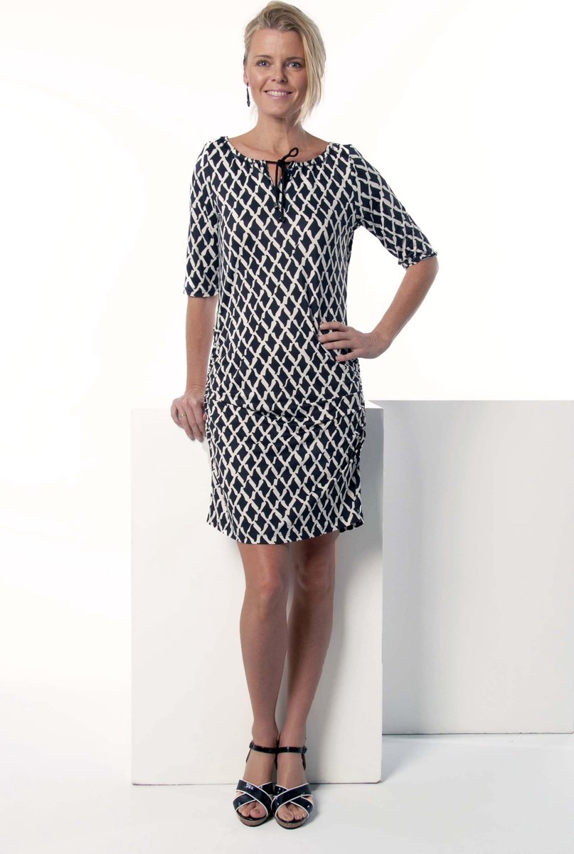 Jurk Giorgia Black n White - maat S