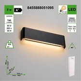 Mordern led wandlamp,8W,3000K Voor  gebruikt in hal, cafés, bars, clubs, studio's, kantoren, restaurants, slaapkamers en woonkamer.