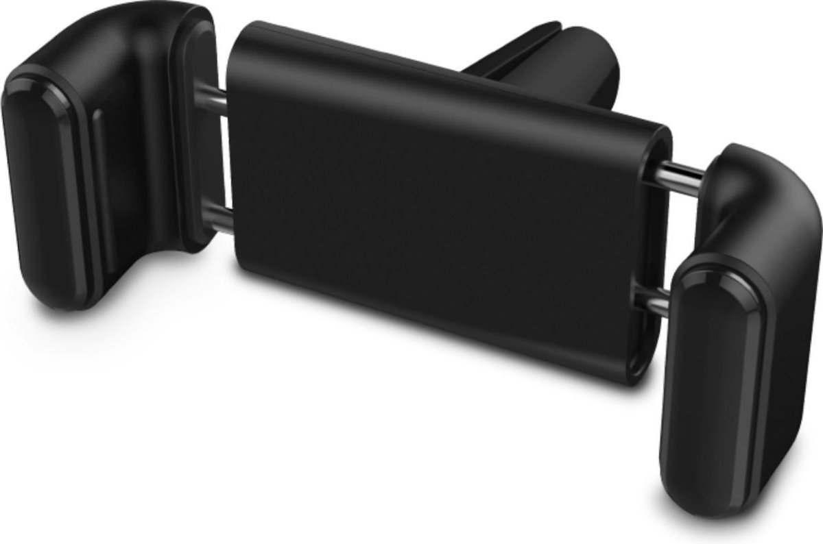 FLUQX Universele telefoonhouder - Smartphone houder - Mobiel houder voor de auto - ventilatierooster montage - 360 graden draaibaar - zwart - Telefoon accessoires (Geschikt voor Apple Iphone Samsung Huawei LG Sony Ericsson Nokia Motorola HTC Google)