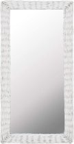 Wandspiegel 50x100 cm (incl LW 3d klok) - spiegel