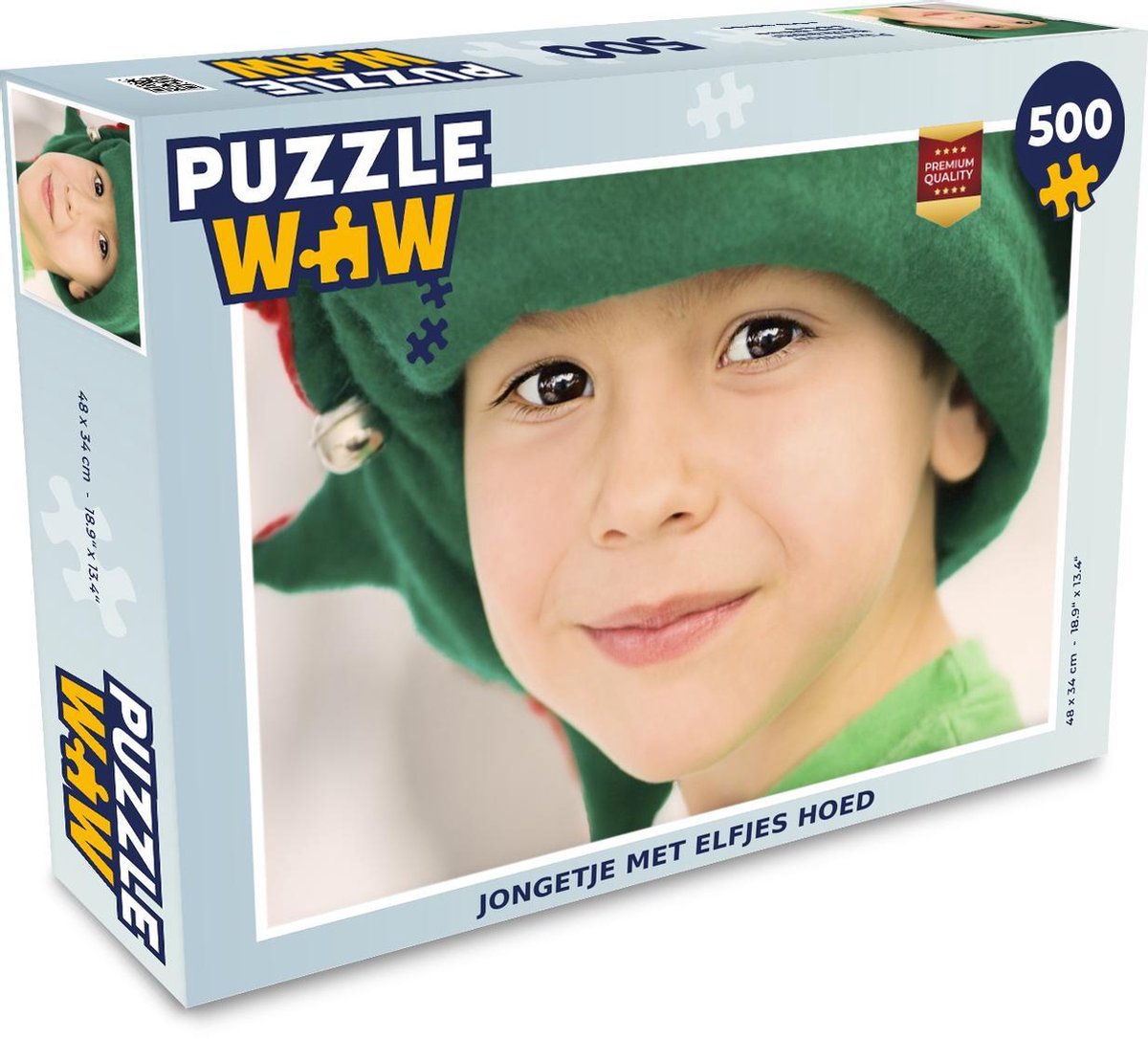 Afbeelding van product Puzzel 500 stukjes Elfjes - Jongetje met elfjes hoed - PuzzleWow heeft +100000 puzzels