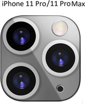 Apple iPhone 11 Pro (Max) Camera Lens Metal Protector - Zilver