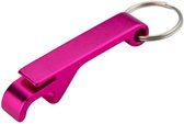 Bieropener Sleutelhanger - Flesopener - Keychain - roze