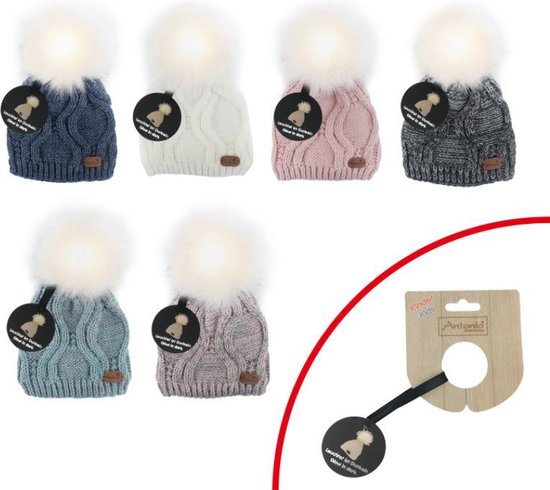 Krachtcel Haarvaten Vertrek naar Kindermuts | Muts kinderen | Winter muts | Wintermutsen | Beanie | LED |  One size |... | bol.com