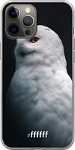 iPhone 12 Pro Max Hoesje Transparant TPU Case - Witte Uil #ffffff