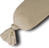 Guling-sleeve - Kussensloop Zand, 185cm, 100% Katoen, Geschikt voor Guling XL, Luxe en Soft, Zachte Slaapervaring,