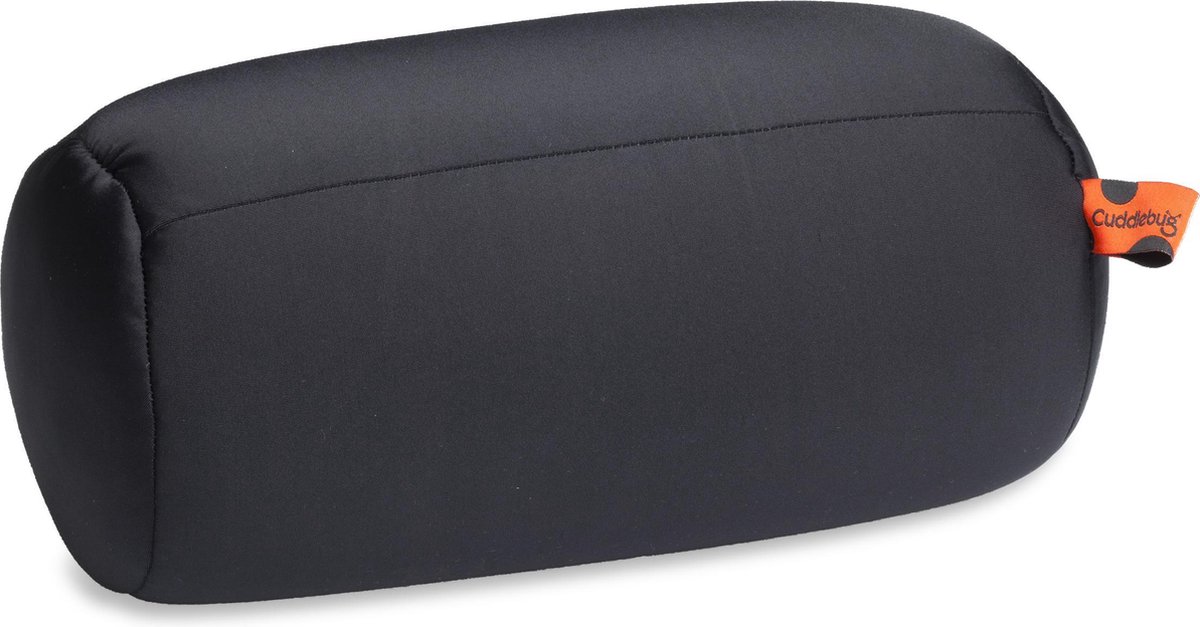 Cuddlebug Nekkussen XXL | Zwart | Reizen/Relaxen - L64 x B32 x H32 cm - R pet - Let Op Heel Groot!