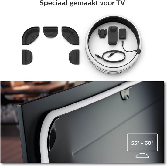 Philips Hue Play Gradient LED strip - Voor 55 inch tv - Zwart