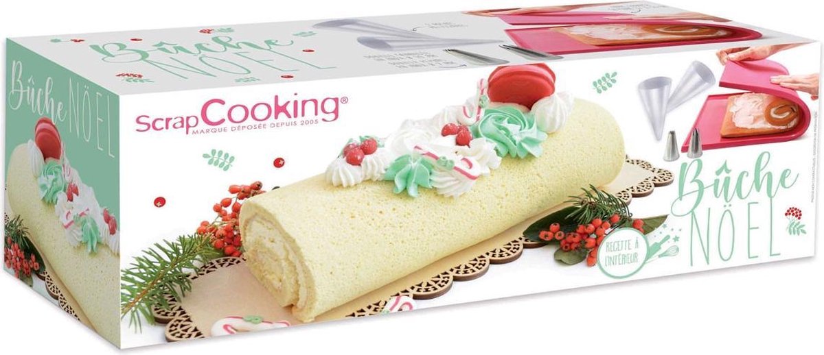 Scrapcooking - Kit Bûche de Noël à Rouler - Les Secrets du Chef