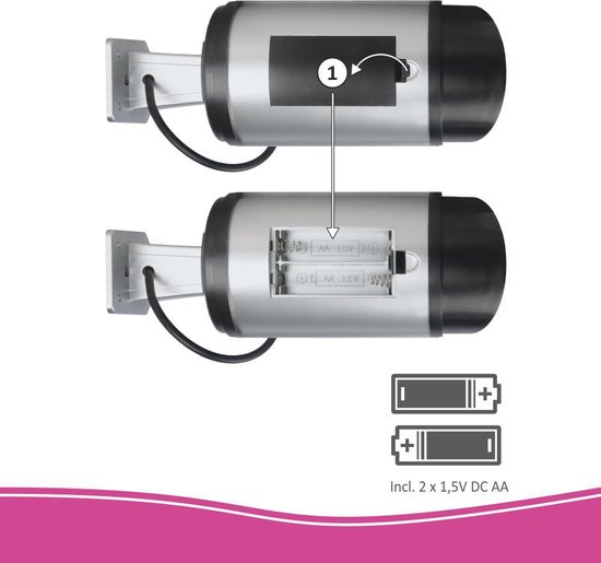 ELRO CDB25S-2 Outdoor Dummy Camera met LED's - 2 Pack van Elro — afbeelding 2