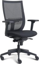 MX2 Bureaustoel - Donati mechaniek - gestoffeerd - 4D armleuningen - zwart